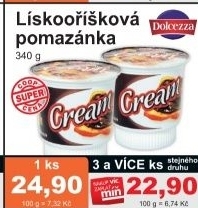 Pomazanka liskooriskova cream dolcezza