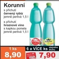 Voda ochucena korunni