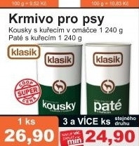 Konzerva pro psy coop klasik