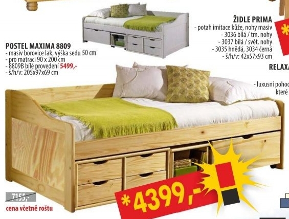 Maxima, postel