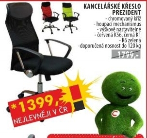 President, kancelářské křeslo