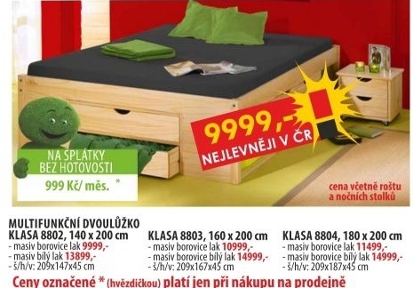 Klasa, multifunkční dvoulůžko