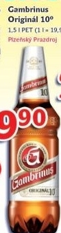 Pivo svetle vycepni original 10 gambrinus