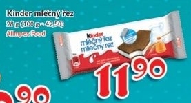 Rez mlecny kinder