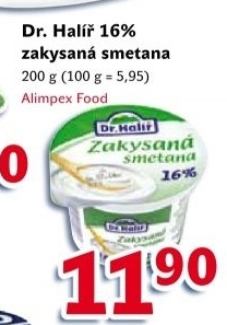 Smetana zakysana dr halir 16