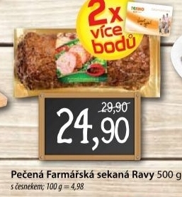 Sekana pecena farmarska ravy