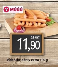 Parky videnske extra maso uzeniny pisek