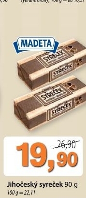 Syr syrecek jihocesky madeta