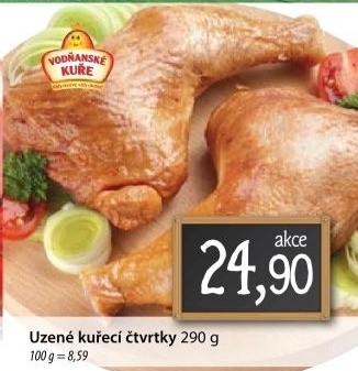 Ctvrtky kureci uzene vodnanske kure