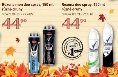 Deodorant sprej rexona