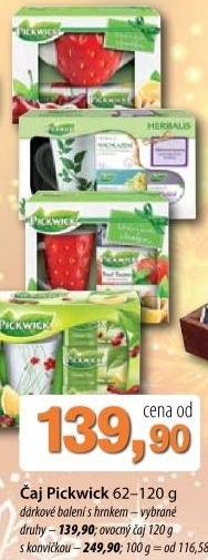 Caje pickwick darkova sada