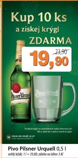 Pivo pilsner urquell