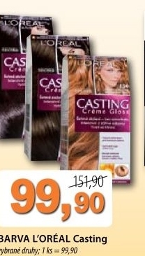 Barva na vlasy casting creme gloss l oreal