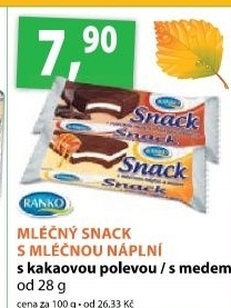 Dezert mlecny snack ranko