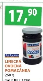 Pomazanka linecka ovocna dle gusta