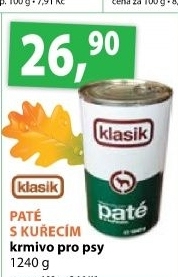 Konzerva pro psy pate coop klasik
