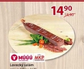 Salam lovecky maso uzeniny pisek