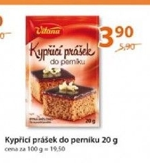 Prasek kyprici do perniku vitana