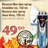 Deodorant sprej rexona