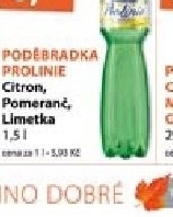 Voda ochucena prolinie podebradka