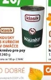 Konzerva pro psy coop klasik