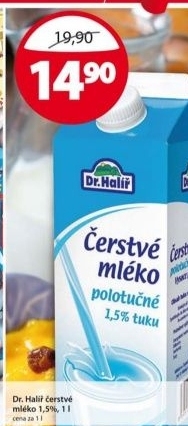 Mleko cerstve dr halir 1 5 polotucne
