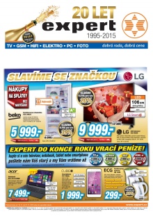 akční leták Expert elektro 19.11.2015-27.11.2015