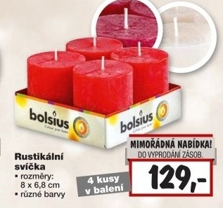 Svicky rustikalni bolsius