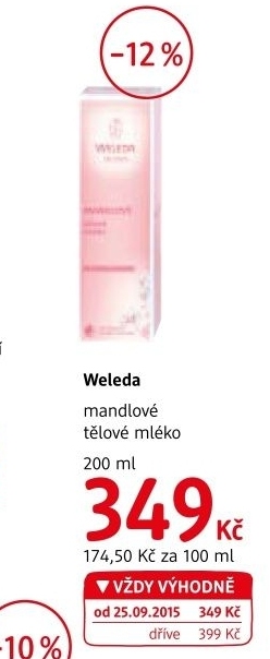 Mleko telove mandlove weleda