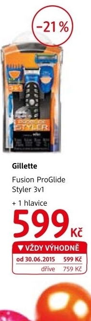 Strojek holici pansky styler proglide fusion gillette