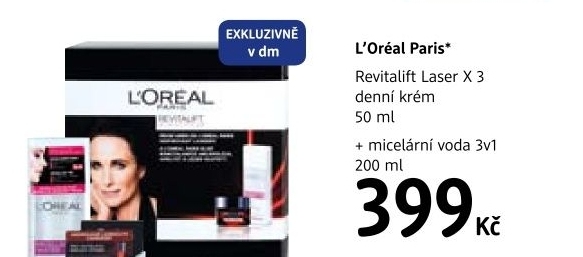 Kazeta darkova laser x3 renew revitalift l oreal