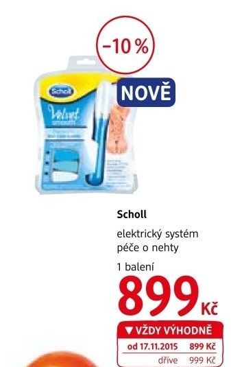 Pilnik elektricky na nehty velvet smooth scholl
