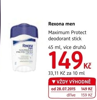 Deodorant stick maximum protection rexona