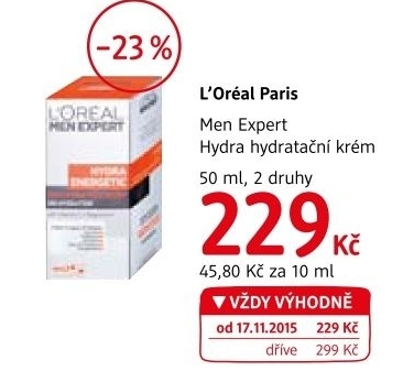 Krem pletovy pansky hydra energetic men expert l oreal
