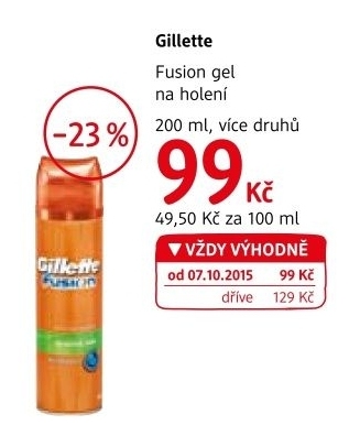 Gel na holeni pansky fusion gillette