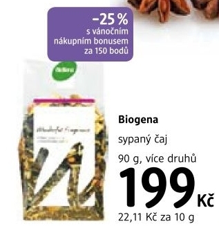 Caj sypany biogena