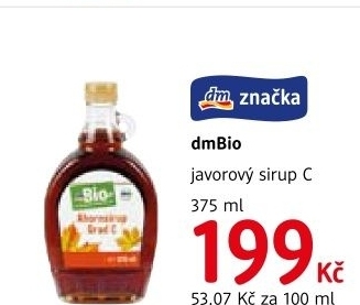 Sirup javorovy dm bio