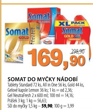 Tablety do mycky standard somat