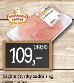 Ctvrtky kachni zadni vodnanska kachna
