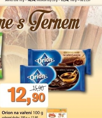 Cokolada na vareni orion