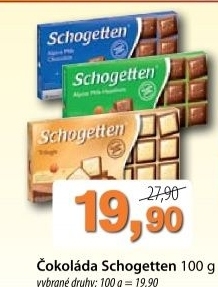 Cokolada schogetten trumpf