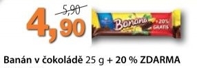 Tycinka banan v cokolade figaro
