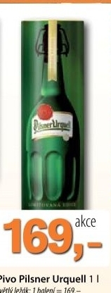 Pivo svetly lezak retro lahev pilsner urquell