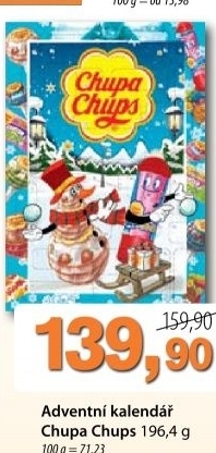 Kalendar adventni chupa chups