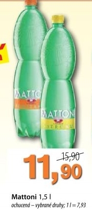 Voda ochucena mattoni