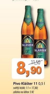 Pivo svetly lezak 11 klaster