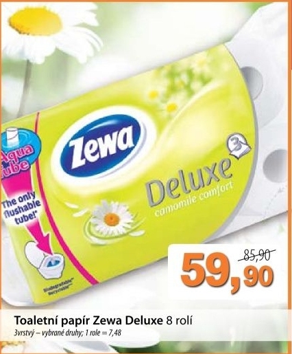 Toaletni papir 3vrstvy deluxe zewa