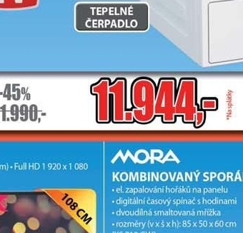 Mora, kombinovaný sporák