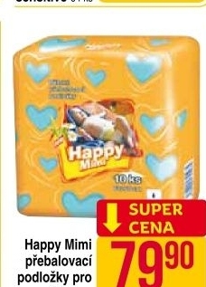 Podlozky prebalovaci happy mimi