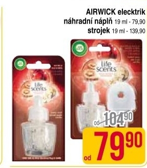 Osvezovac vzduchu elektricky air wick napln